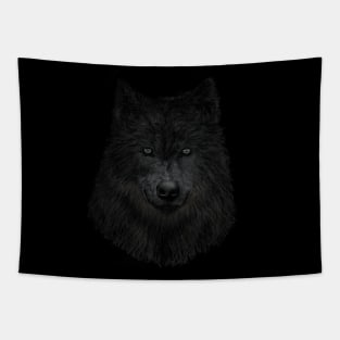 Black Wolf Tapestry