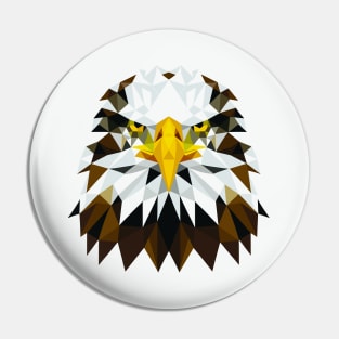 Abstract Geometric Eagle - Color Design Pin