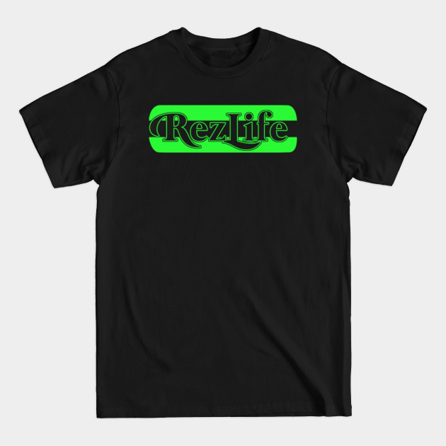 Discover Rezlife Reservation Native American Green Print - Native American - T-Shirt