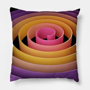 Spiral Shape Abstract Modern Art Pillow