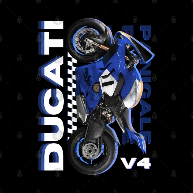 Blue Ducati Panigale by RyuSanz