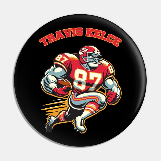 Travis Kelce Cartoon Pin by Yopi