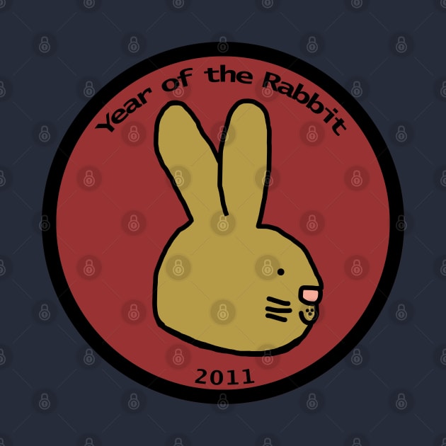 Year of the Rabbit 2011 Bunny Portrait by ellenhenryart