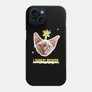 I Regret Nothing Cat Christmas Design Phone Case