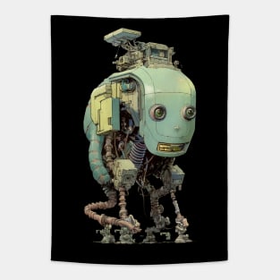 Cyberpunk Robot Tapestry