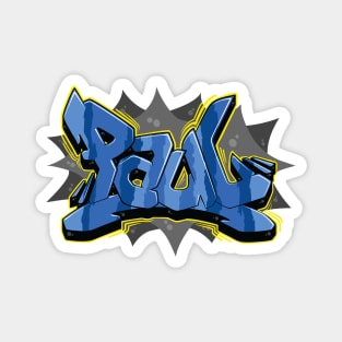 Paul name graffiti art Magnet