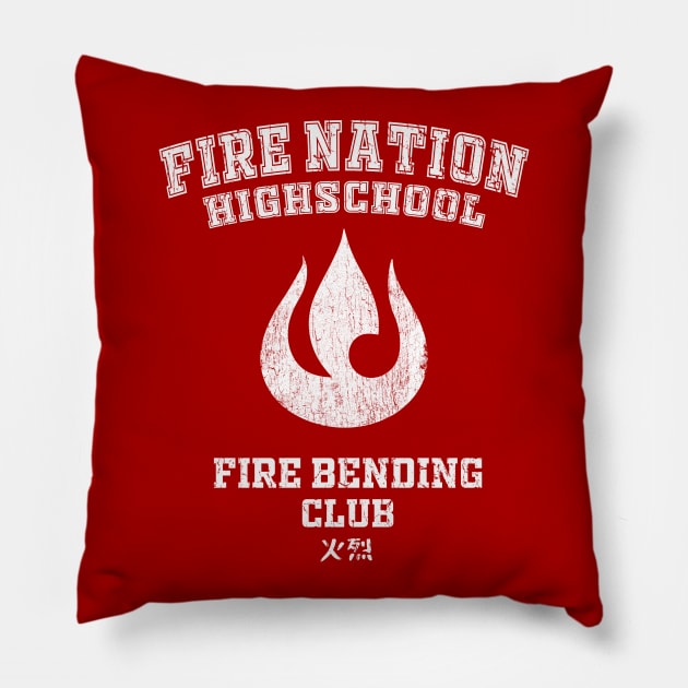 Fire nation highschool Pillow by OniSide