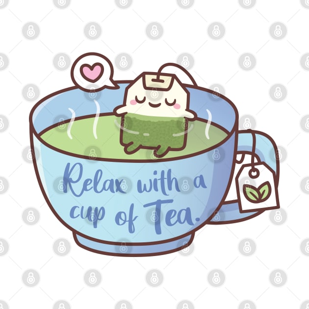 Cute Tea Bag Relax With A Cup Of Tea by rustydoodle