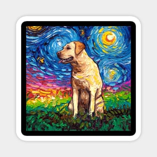 Yellow Labrador Night 2 Magnet