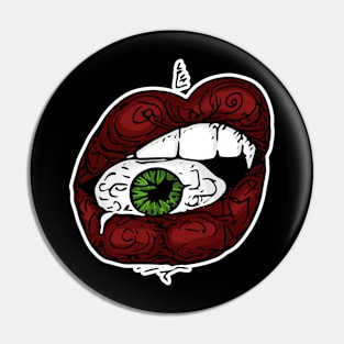 eye lips Pin