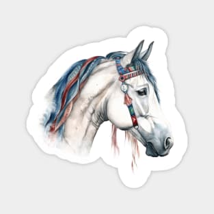 White Horse Magnet