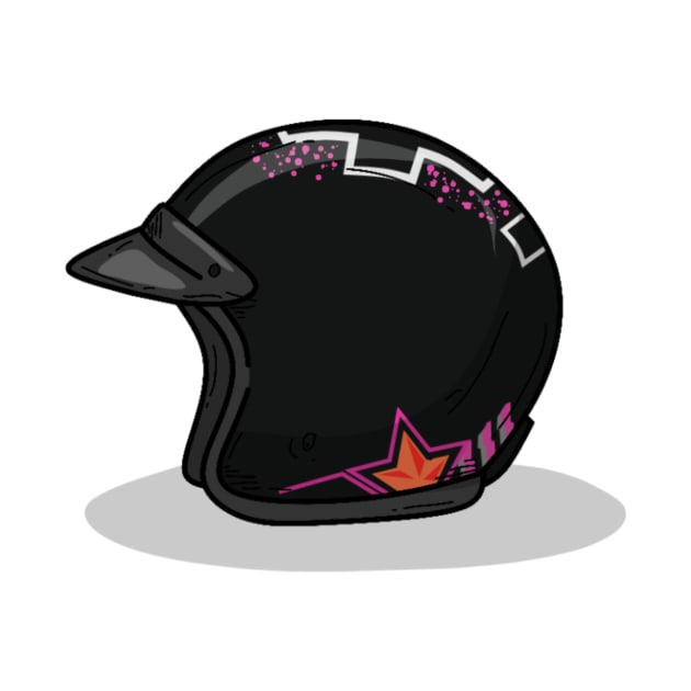 Black Retro Helmet by Kaji