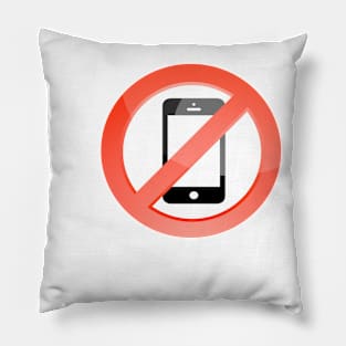 no telephones allowed Pillow