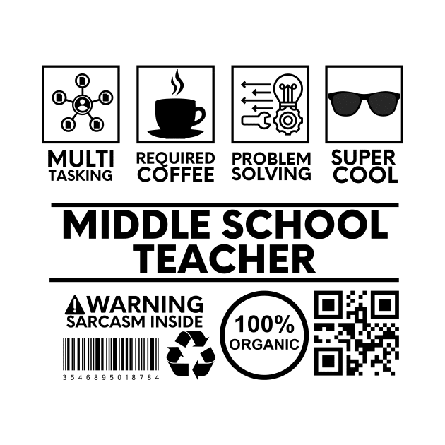 Middle School Teacher by Shirt Tube