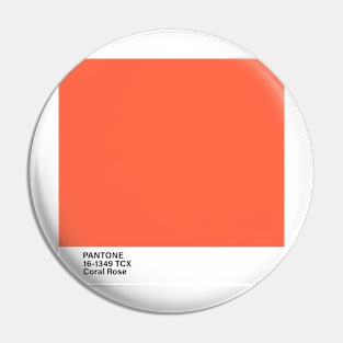 PANTONE 16-1349 TCX Coral Rose Pin