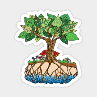 Trees Drink from the Water Table - Climate Art! Magnet