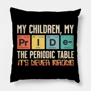 My Children, My Pride - Periodic Table Pillow