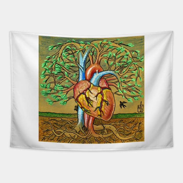 Heart Tree: Spring Tapestry by mikeskki