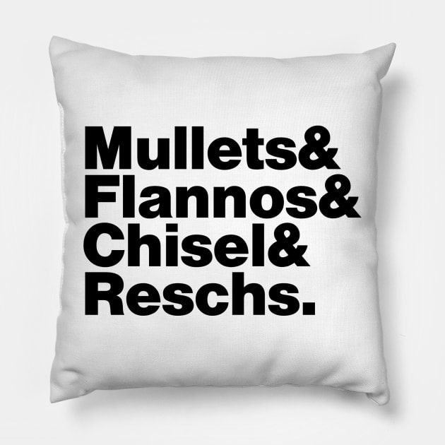 Reschs - Sydney Bogans (black) Pillow by Simontology