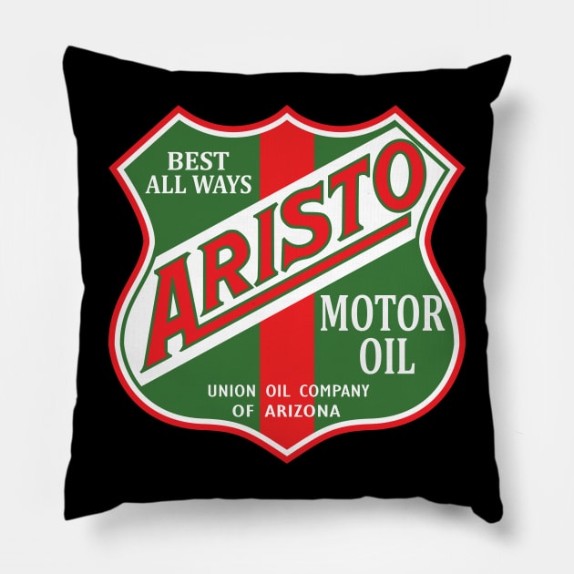 Aristo Motor Oil vintage sign reproduction Pillow by Hit the Road Designs