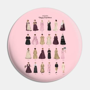 Historic British Women Defying Expectations Pin