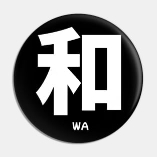 Wa (Harmony) Japanese Expression Pin