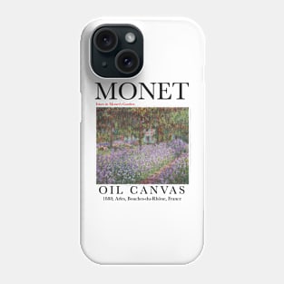 Irises in Monet's Garden - Monet Artwork Print Phone Case