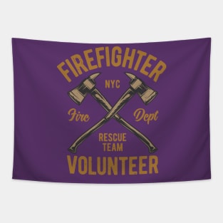 Firefighter Volunteer Tapestry
