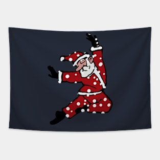 Dancing Santa 8 Tapestry