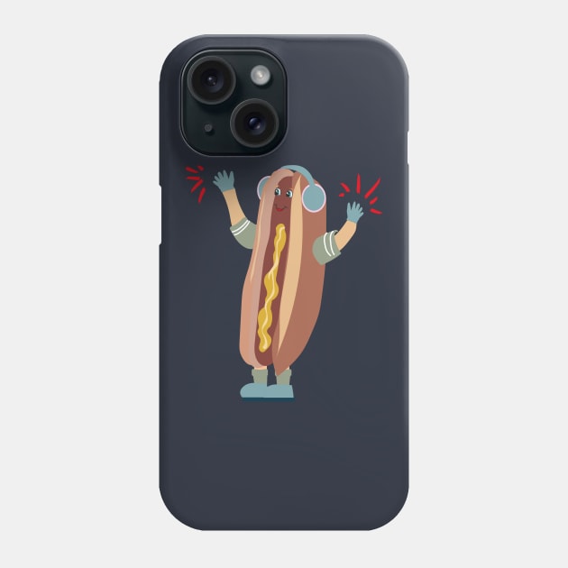 Original Dancing Hot Dog Funny Gift Phone Case by klimentina