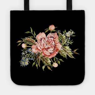 Pink Wild Rose Bouquet Tote