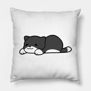 Black and White Chub Cat Pillow