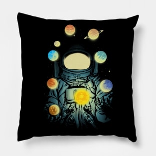 Juggling Planets Pillow