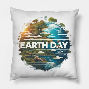 Earth Day message Pillow