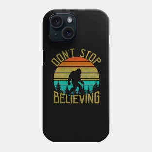 Bigfoot, Don't Stop Believing - RETRO Phone Case