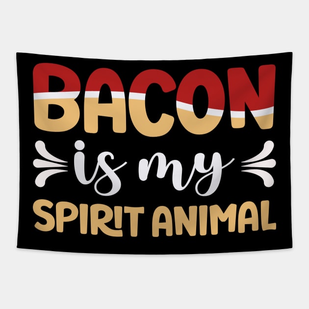 Bacon is my Spirit Animal - BQQ gift-Barbecue Tapestry by Leonitrias Welt