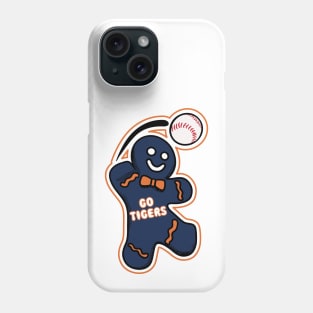Detroit Tigers Gingerbread Man Phone Case