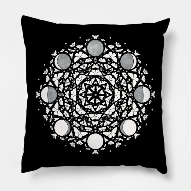 Moon Meditations Pillow by MaryCapaldi