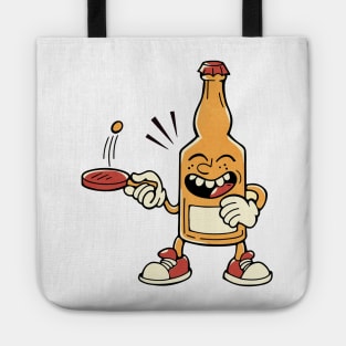 Bottle playing ping pong sport Tote