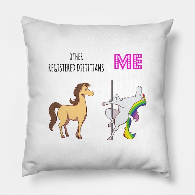 Other registered dietitian Unicorn Pillow by IndigoPine