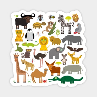 animals of Africa Magnet