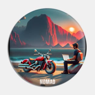 Nomad - The Digital Travel Life Pin