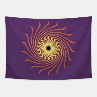 Black Hole 2 (amber) Tapestry