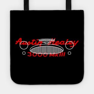 Austin Healey 3000 classic 1960s British sports car grille and emblem Tote