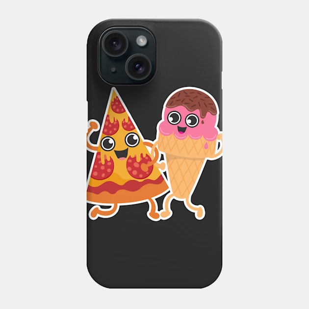 Pizza Ice Cream Phone Case by Plushism