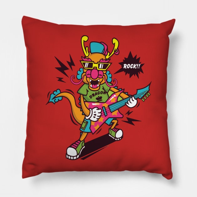 Chinese Zodiac Dragon Pillow by yildirayatas