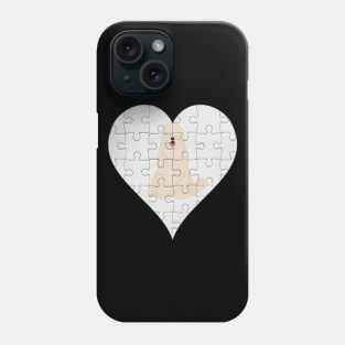 South Russian Ovcharka Heart Jigsaw Pieces Design - Gift for South Russian Ovcharka Lovers Phone Case