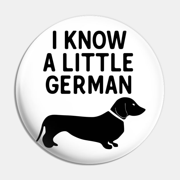 I Know A Little German Pin by theoddstreet