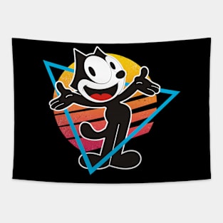 Feline Fun Felix the Cat's Cartoon Capers Tapestry