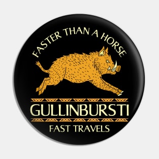 Gullinbursti Travels Pin